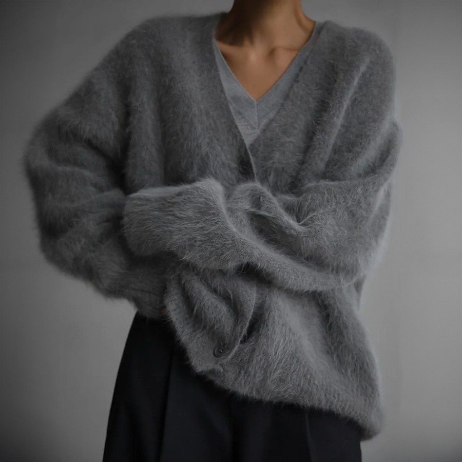 Oversized Vest Dames met V-hals