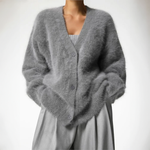 Oversized Vest Dames met V-hals