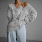 Oversized Vest Dames met V-hals