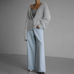 Oversized Vest Dames met V-hals