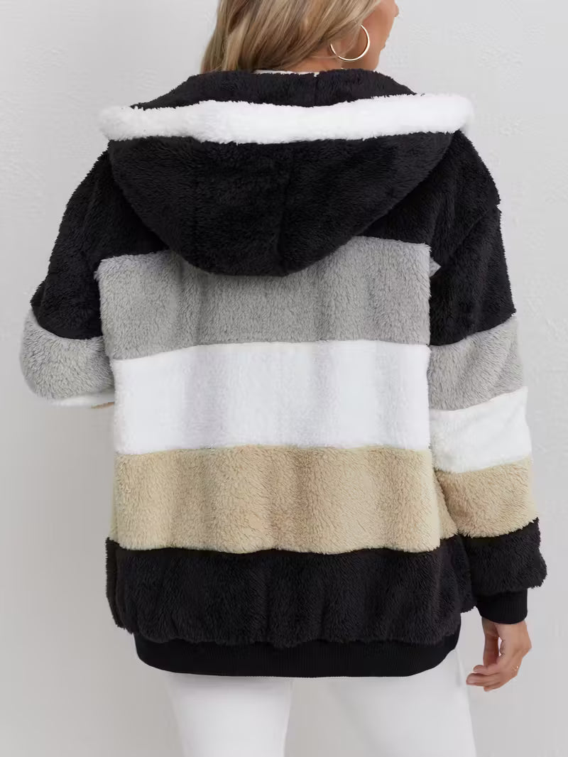 Teddy Vest Dames met Capuchon