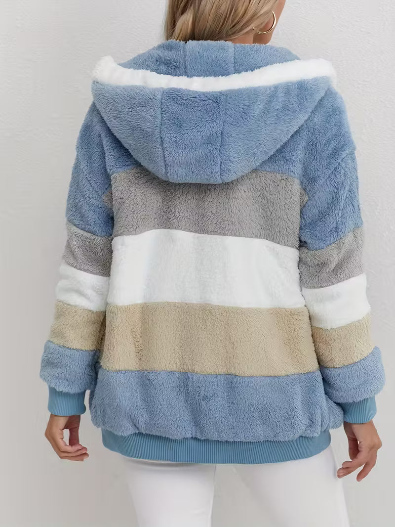 Teddy Vest Dames met Capuchon