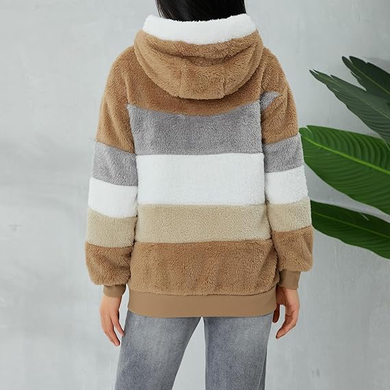 Teddy Vest Dames met Capuchon