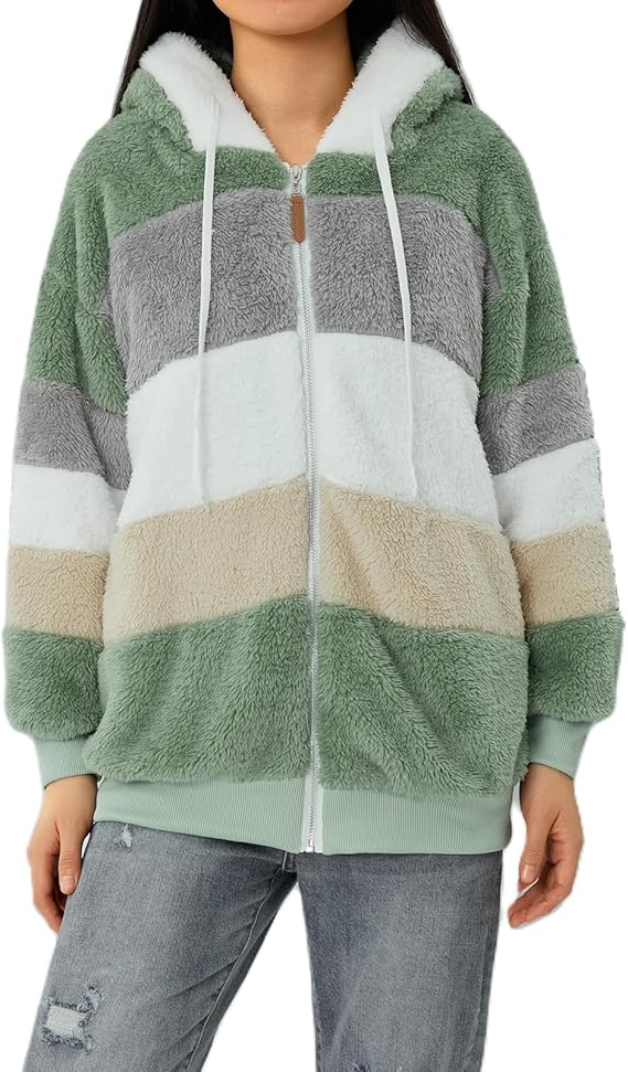 Teddy Vest Dames met Capuchon