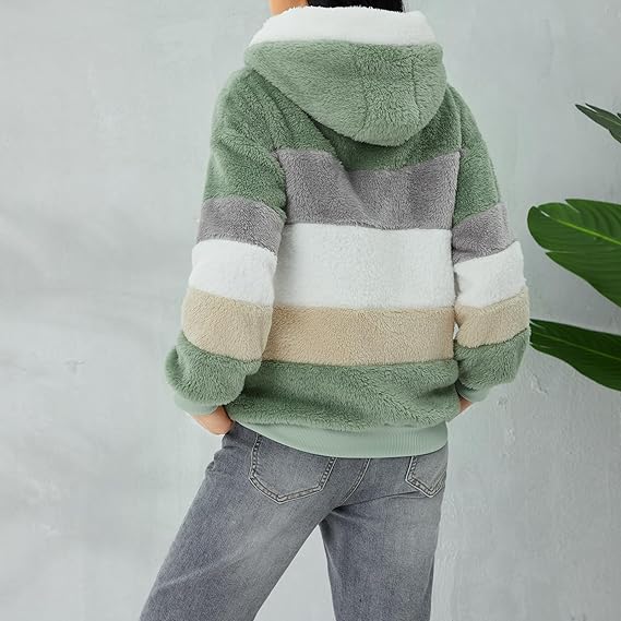 Teddy Vest Dames met Capuchon