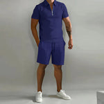 co-ord zomer set met polo en short Heren
