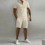 co-ord zomer set met polo en short Heren