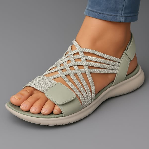 Zomer sandalen met klitteband Dames