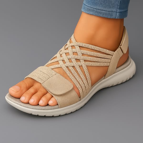 Zomer sandalen met klitteband Dames