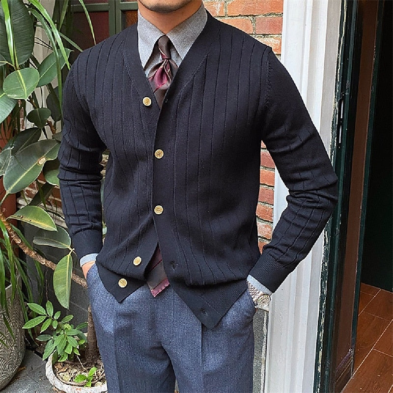 Cardigan heren met V-Hals