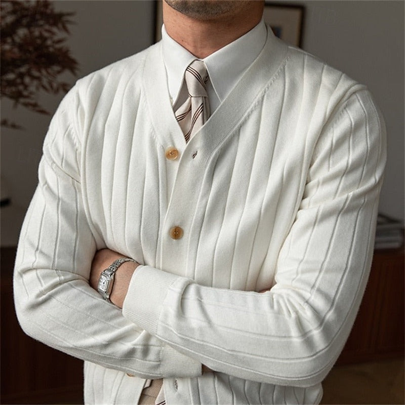 Cardigan heren met V-Hals