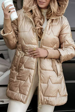 Winterjas Dames Gewatteerd met Capuchon