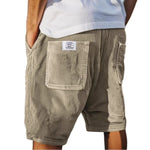 Zomer corduroy korte broek elastische taille Heren