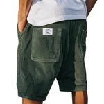 Zomer corduroy korte broek elastische taille Heren