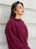 Mohair Trui Dames Oversized met Ronde Hals