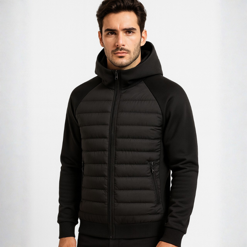Jas Heren met Sweat mouwen en Capuchon