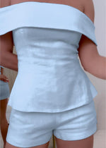 Tweedelige zomer set met top en korte broek Dames