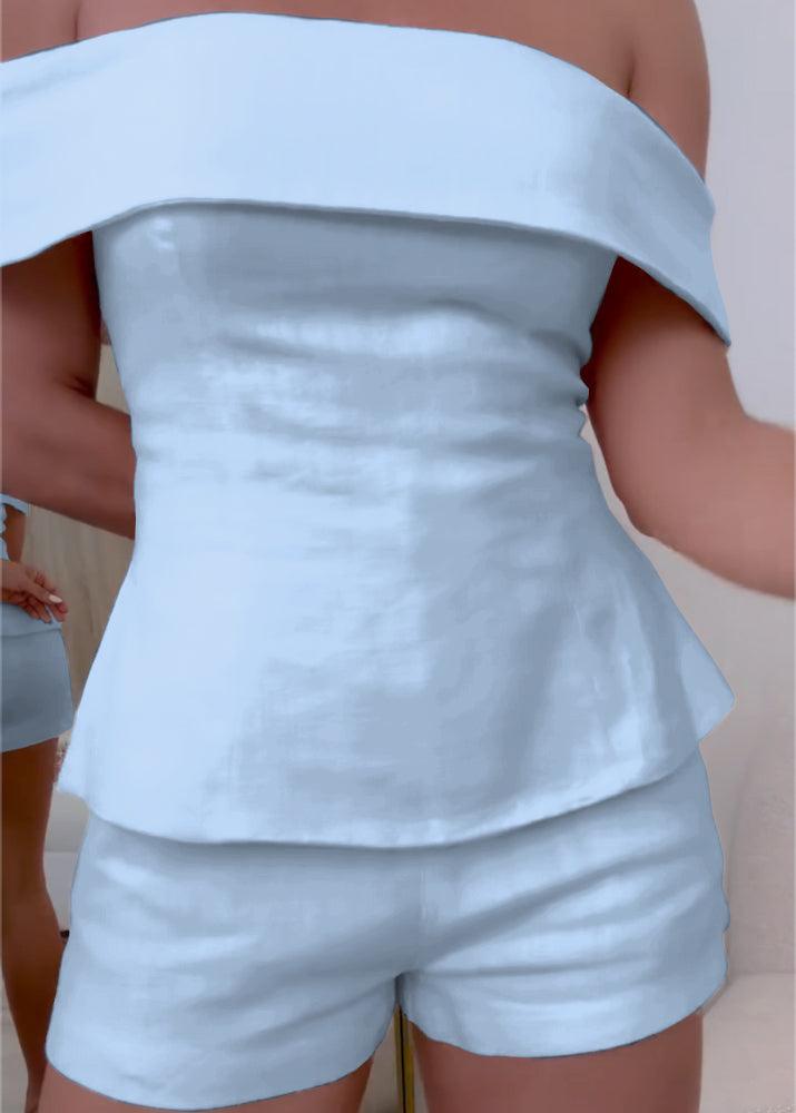 Tweedelige zomer set met top en korte broek Dames