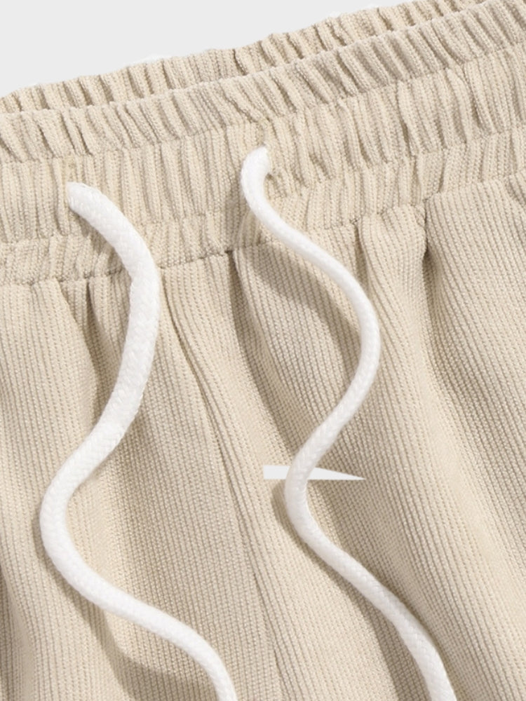 Tweedelige zomer set met korte broek Heren