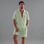 Tweedelige Zomerset met Overhemd en Short Heren