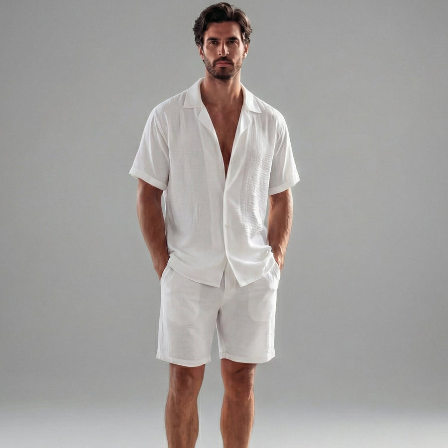 Tweedelige Zomerset met Overhemd en Short Heren