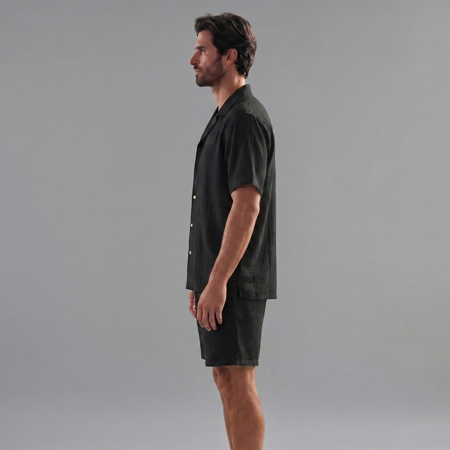 Tweedelige Zomerset met Overhemd en Short Heren