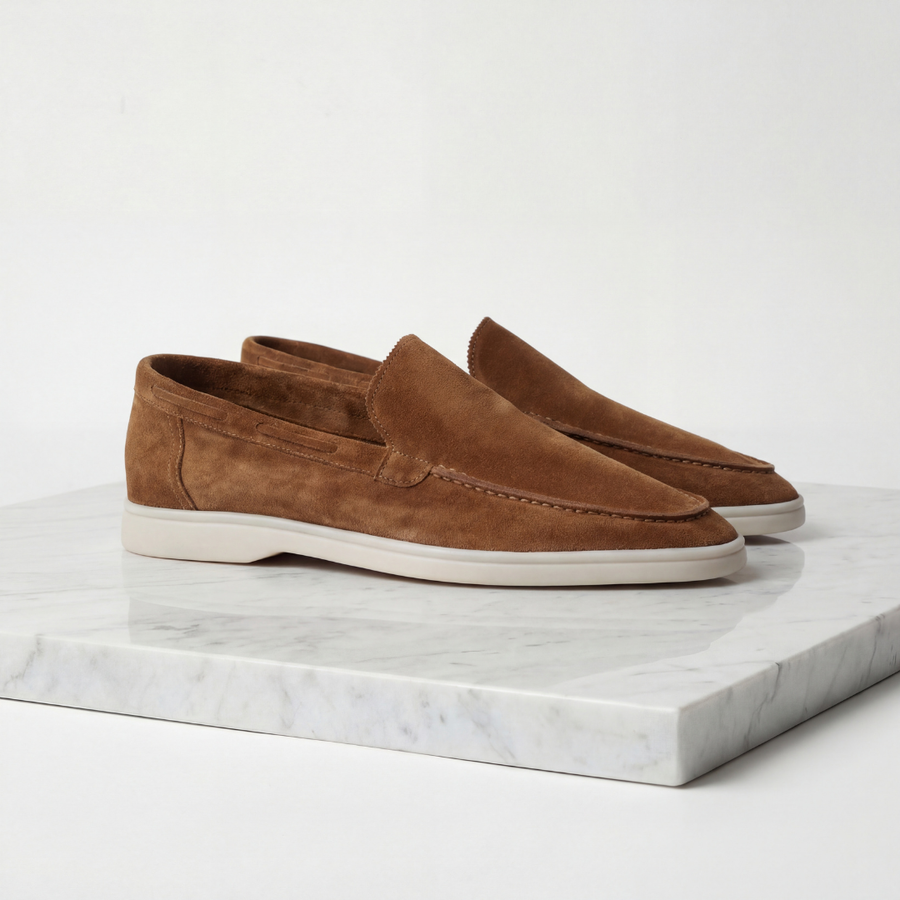 Casual suède loafers Heren