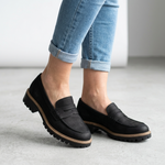 Loafers Dames Suede met Dikke Zool