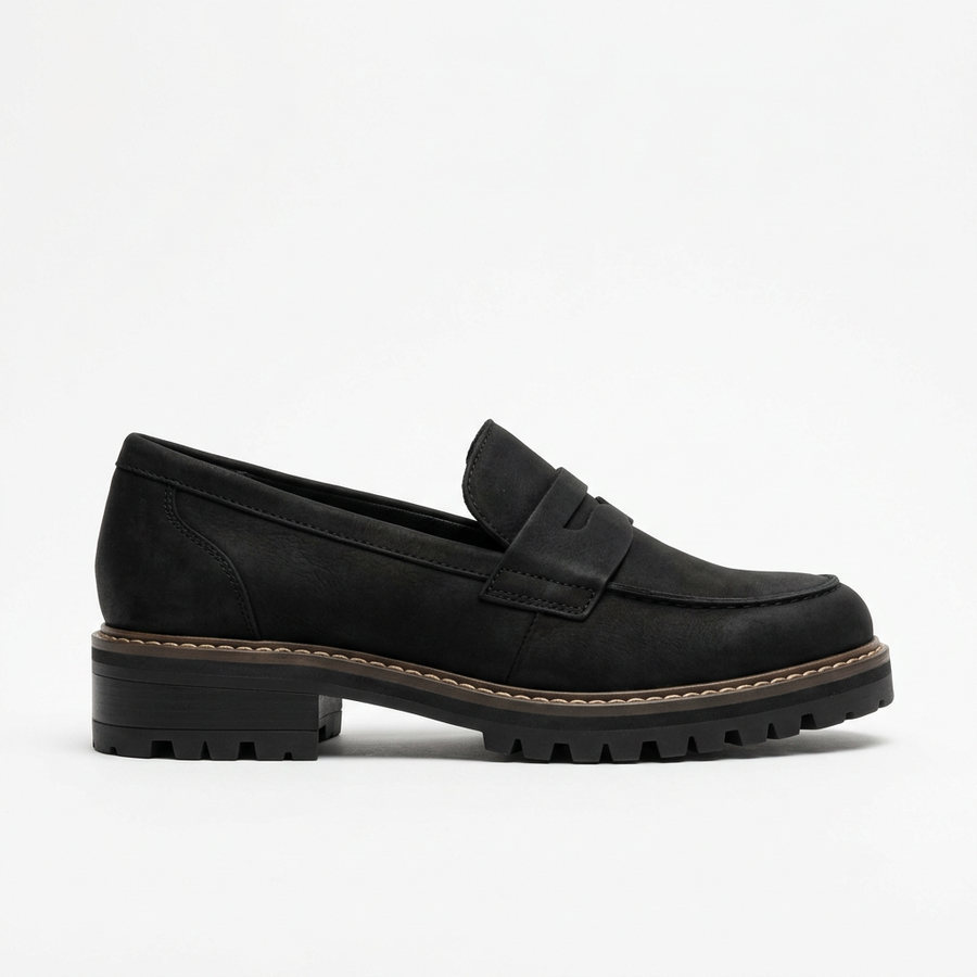 Loafers Dames Suede met Dikke Zool