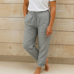 Zomerbroek met elastische tailleband Dames