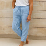 Zomerbroek met elastische tailleband Dames