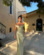 Off shoulder maxi jurk Dames