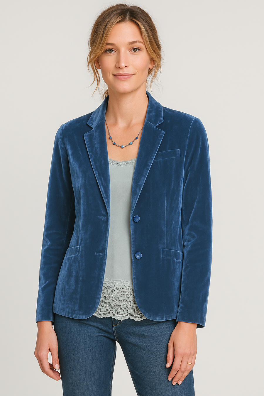 Dames Blazer Getailleerd met Reverskraag