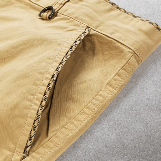 Chino zomer shorts met riem Heren