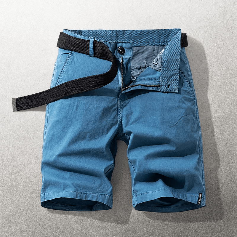 Chino zomer shorts met riem Heren