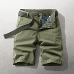 Chino zomer shorts met riem Heren