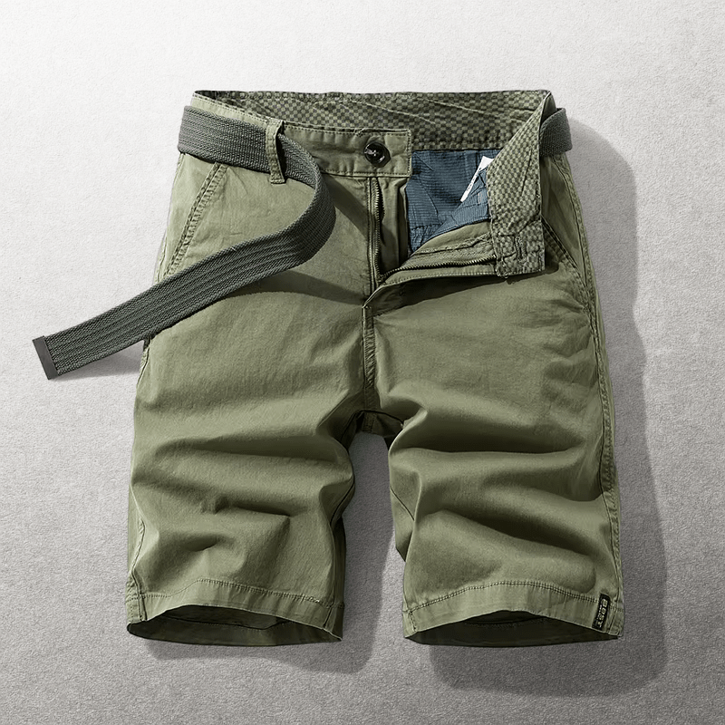 Chino zomer shorts met riem Heren