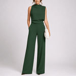 Jumpsuit Dames Mouwloos met Wijde Pijpen