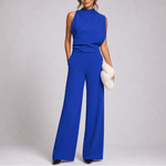 Jumpsuit Dames Mouwloos met Wijde Pijpen