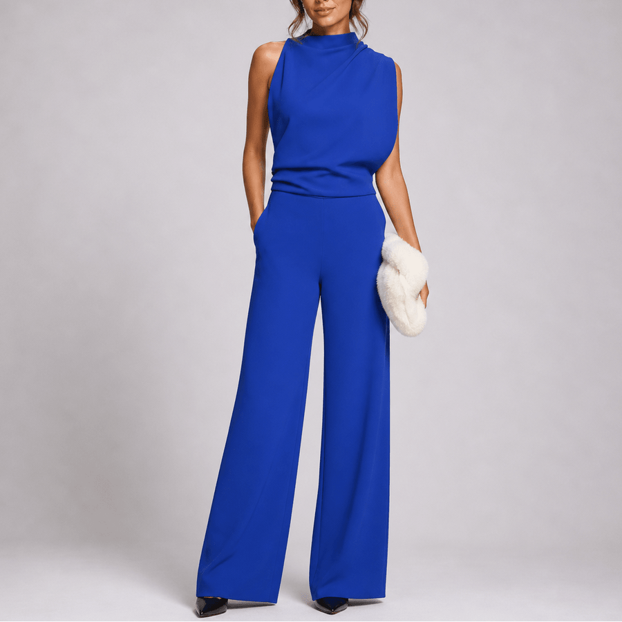 Jumpsuit Dames Mouwloos met Wijde Pijpen