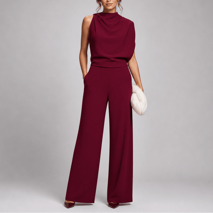 Jumpsuit Dames Mouwloos met Wijde Pijpen