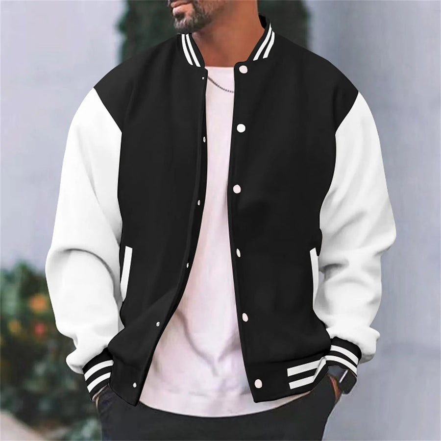Varsity Jacket Heren met Drukknopen