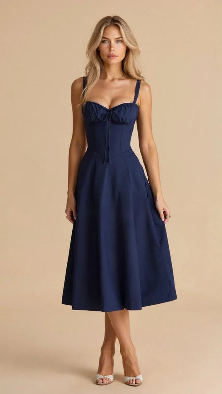 Midi Bodycon Jurk Taille-Accentuerend