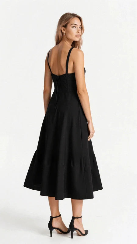Midi Bodycon Jurk Taille-Accentuerend
