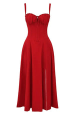Midi Bodycon Jurk Taille-Accentuerend