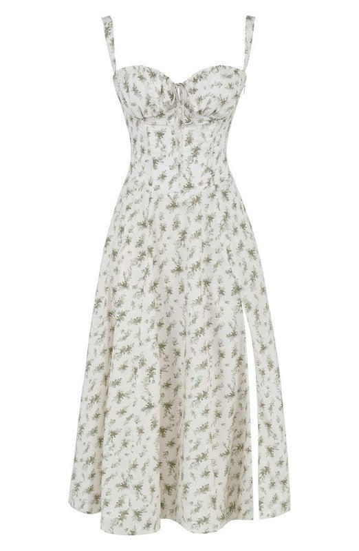 Midi Bodycon Jurk Taille-Accentuerend