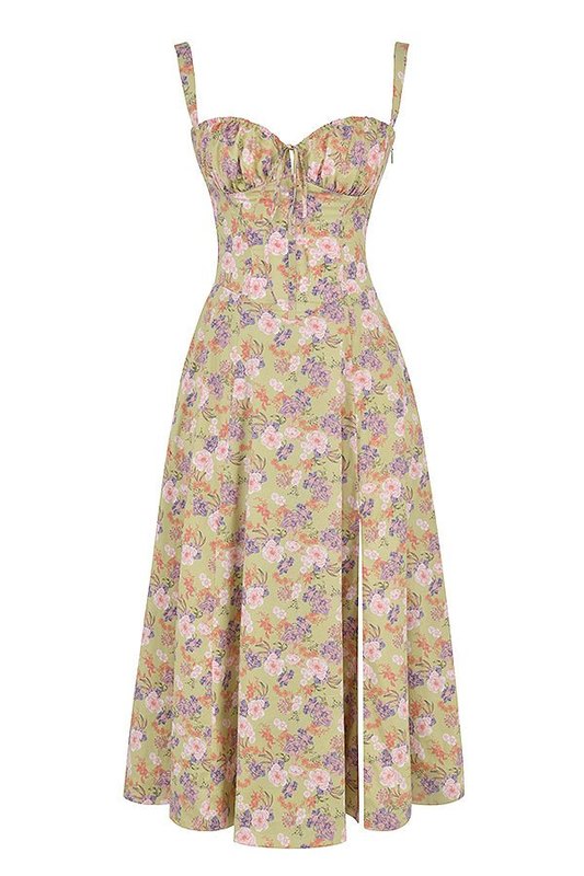 Midi Bodycon Jurk Taille-Accentuerend