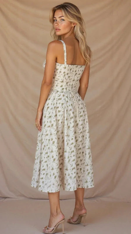 Midi Bodycon Jurk Taille-Accentuerend