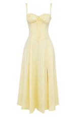 Midi Bodycon Jurk Taille-Accentuerend