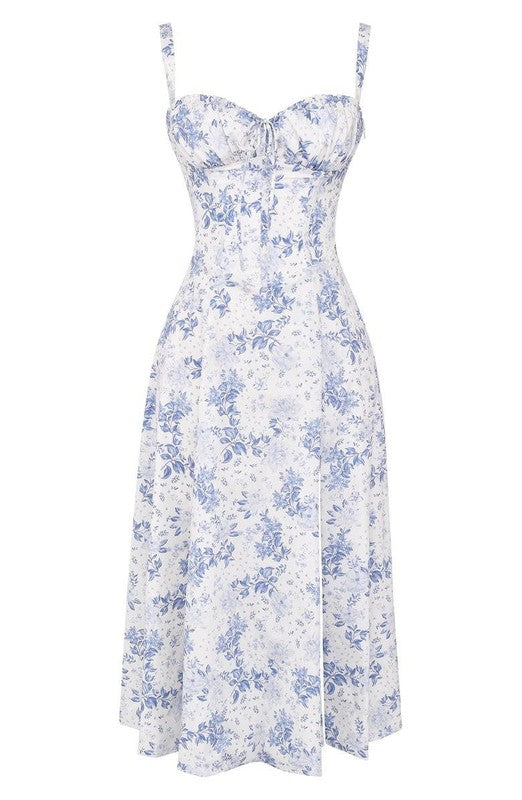 Midi Bodycon Jurk Taille-Accentuerend